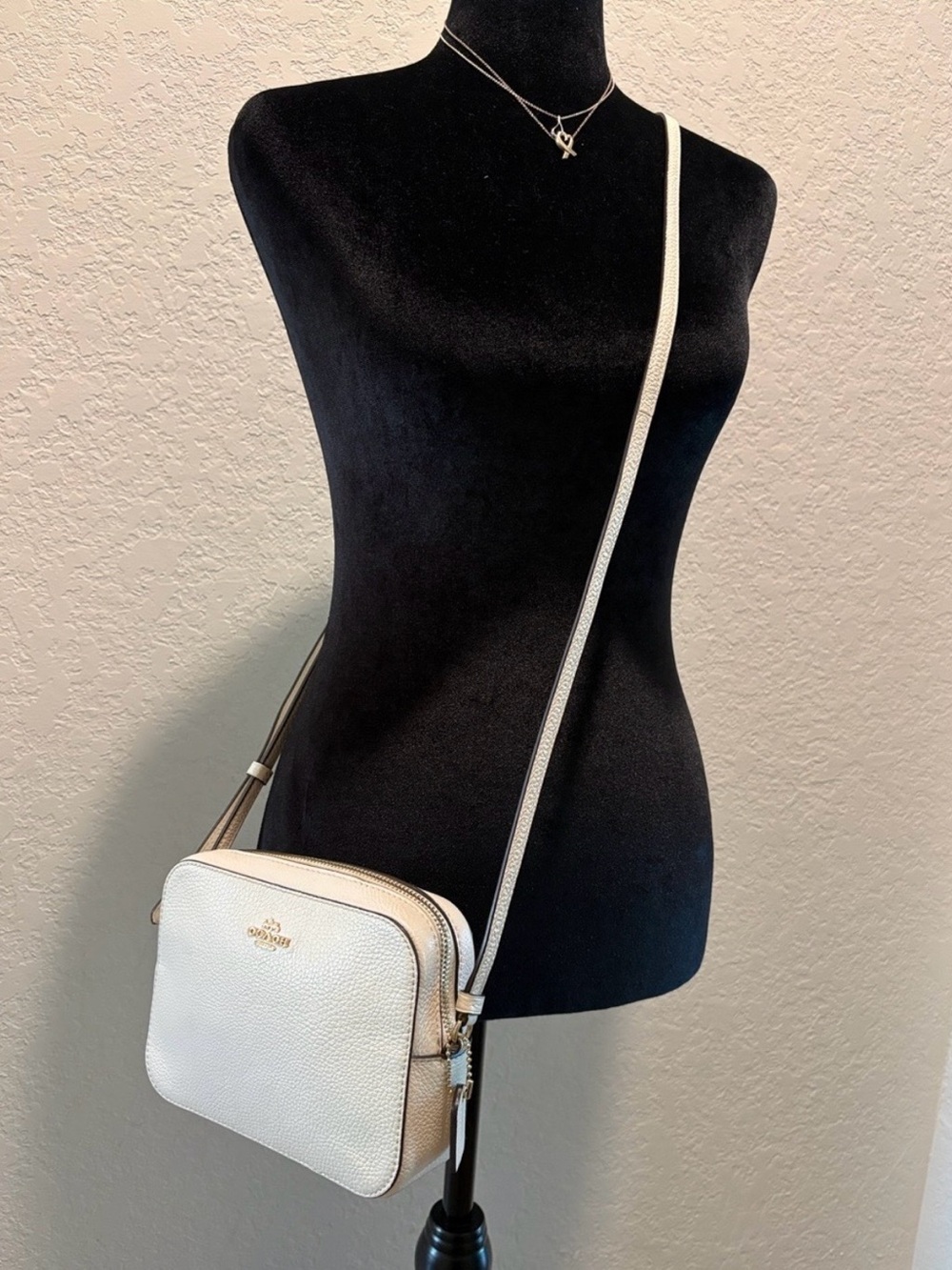 Coach Chalk Pebbled Leather Crossbody Bag